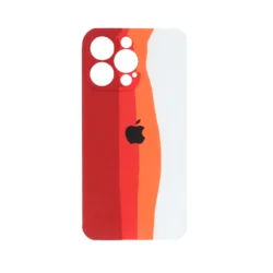 کاور سیلیکون اورجینال رنگین کمانی  مناسب IPHONE 14pro-نارنجی