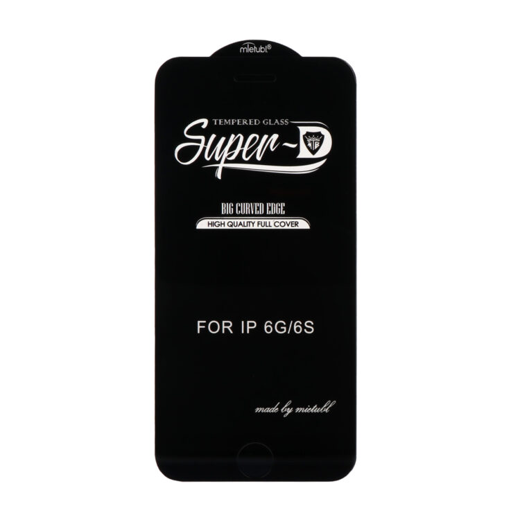 محافظ تمام صفحه SUPER D  مناسب IPHONE 6/6S/7/7/SE2020/SE2022- مشکی