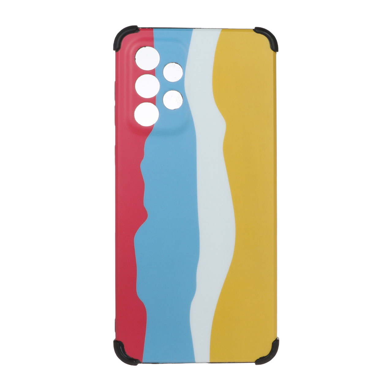کاور بامپر دار آبرنگی مناسب گوشی موبایل سامسونگ A33 رنگ خردلی