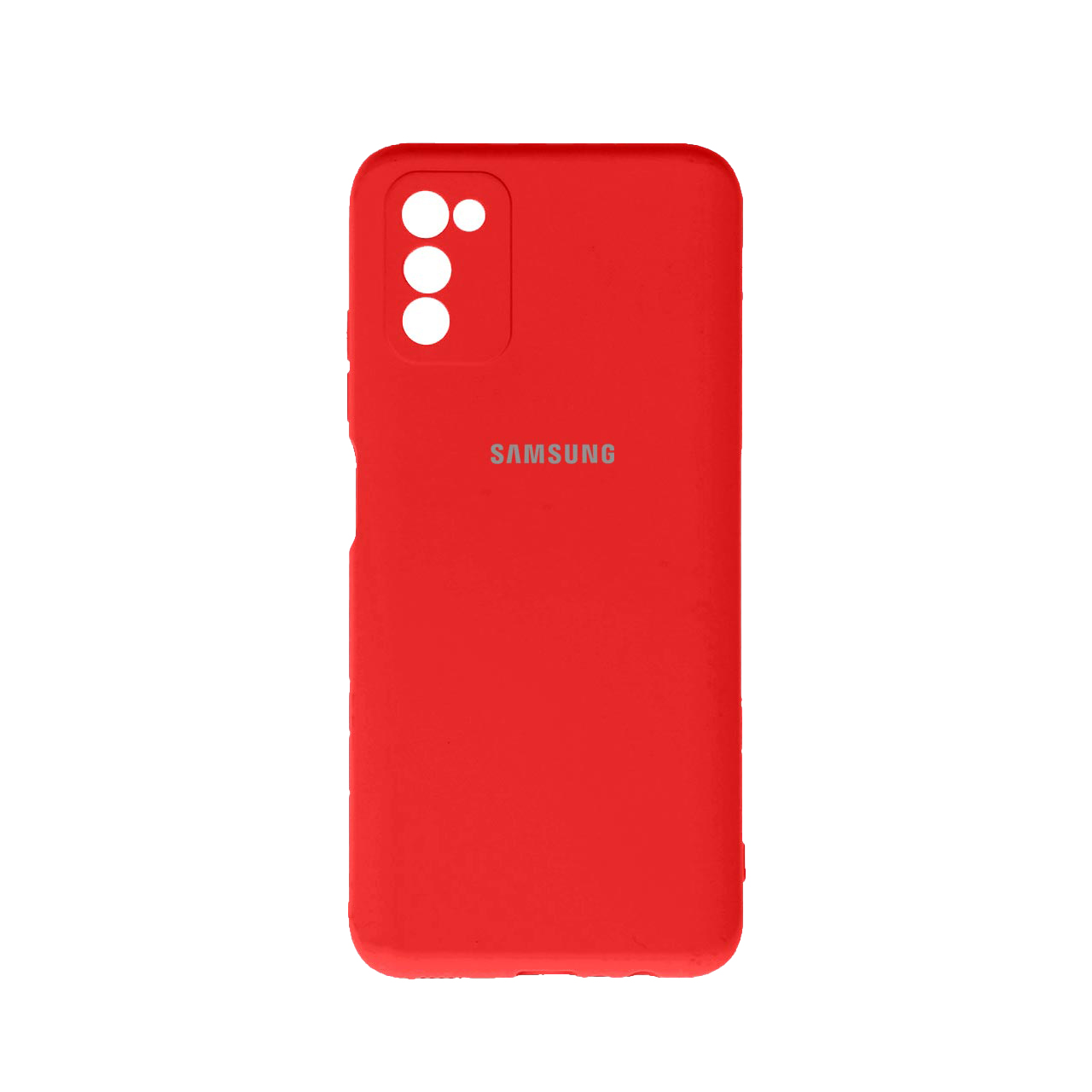 کاور سیلیکونی اورجینال مناسب گوشی موبایل سامسونگ A03S رنگ قرمز