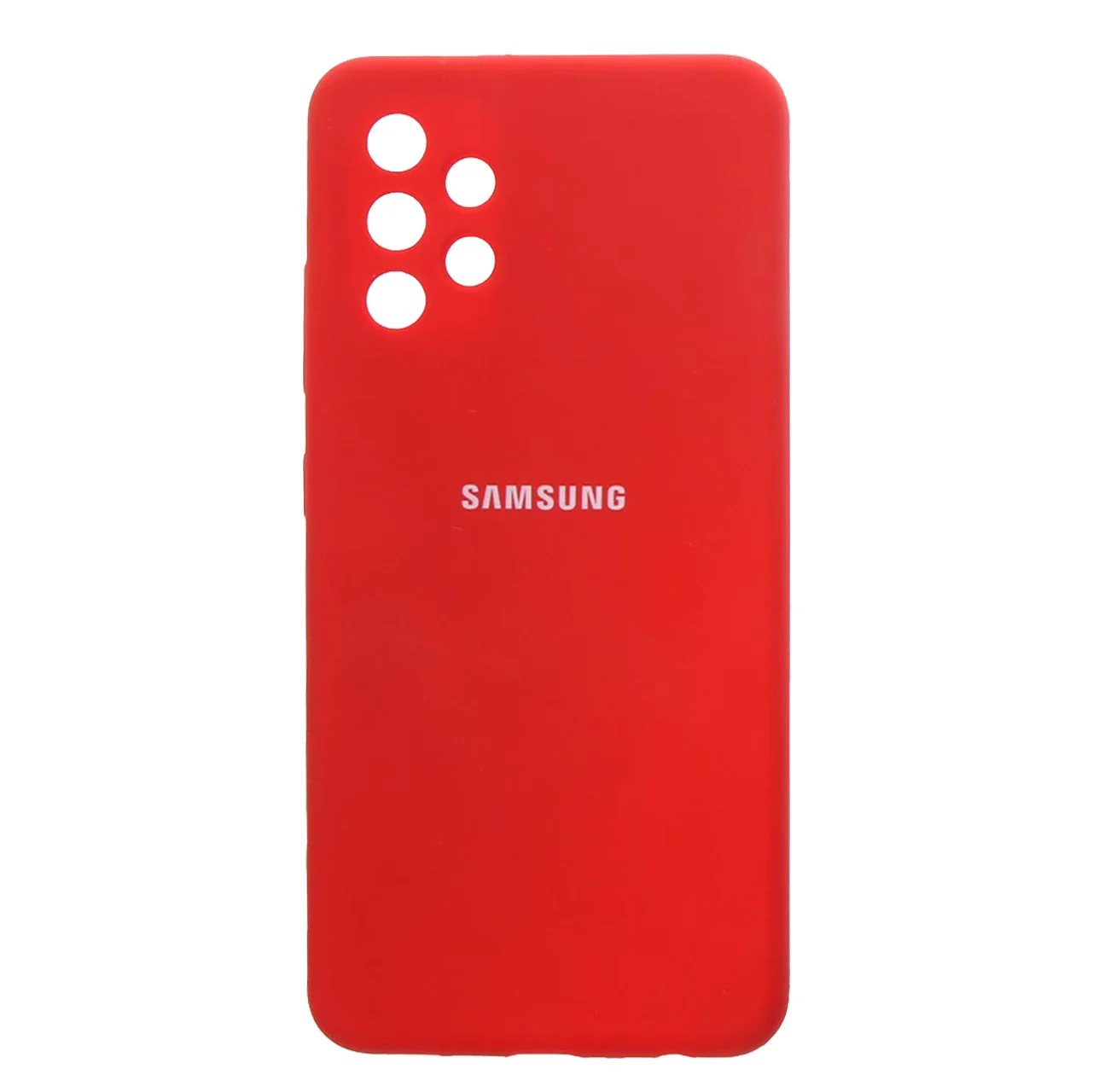 کاور سیلیکون اورجینال مناسب گوشی موبایل سامسونگ A32 4G -قرمز