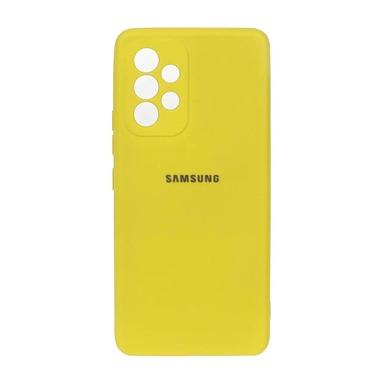 قاب سیلیکون های کپی محافظ لنز دار مناسب سامسونگ A53 – زرد