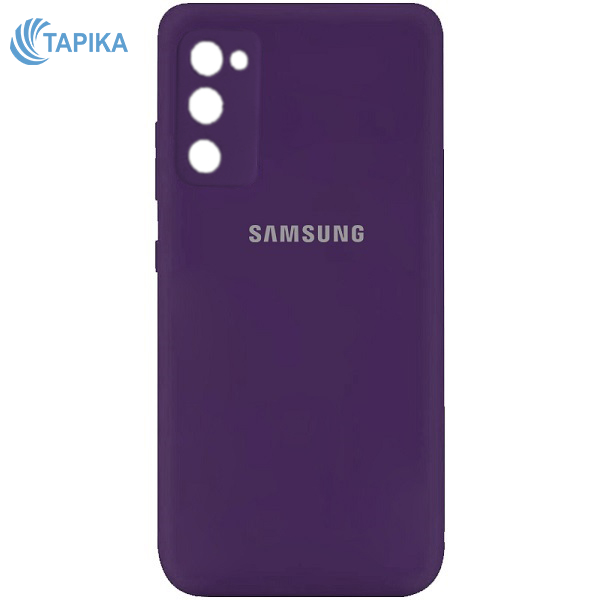 کاور سیلیکونی محافظ لنزدار مناسب گوشی موبایل سامسونگ S20 FE رنگ بادمجونی