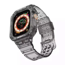 بند اپل واچ شفاف G-SHOCK  برند SLICTO سایز 42/44/45mm – مشکی