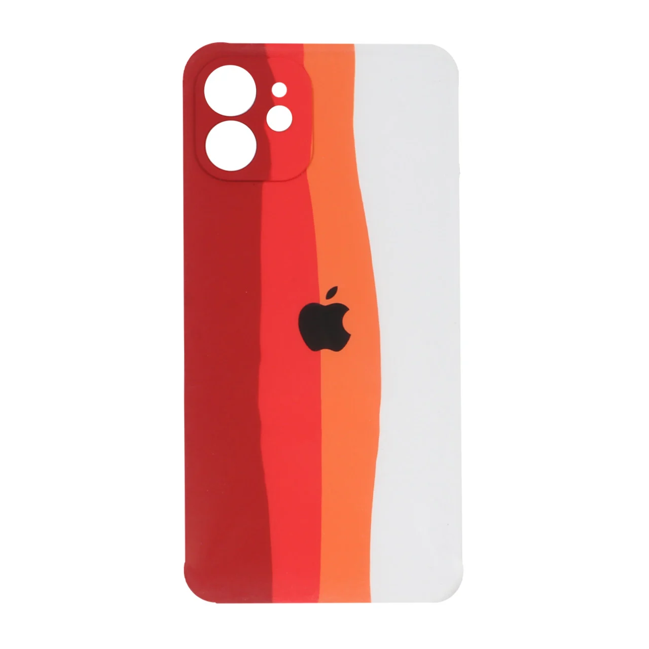 کاور سیلیکونی آبرنگی مناسب گوشی موبایل آیفون 12 – نارنجی